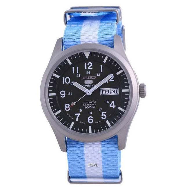 Seiko 5 Sports Automatic Japan Made SNZG09J1-var-NATO24 100M Men's Watch