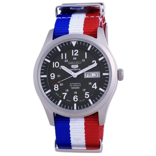 Seiko 5 Sports Automatic Japan Made SNZG09J1-var-NATO25 100M Men's Watch