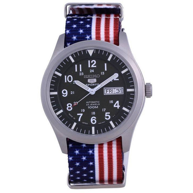 Seiko 5 Sports Automatic Japan Made SNZG09J1-var-NATO27 100M Men's Watch