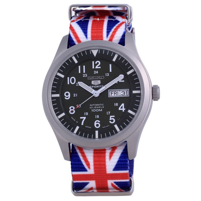 Seiko 5 Sports Automatic Japan Made SNZG09J1-var-NATO28 100M Men's Watch