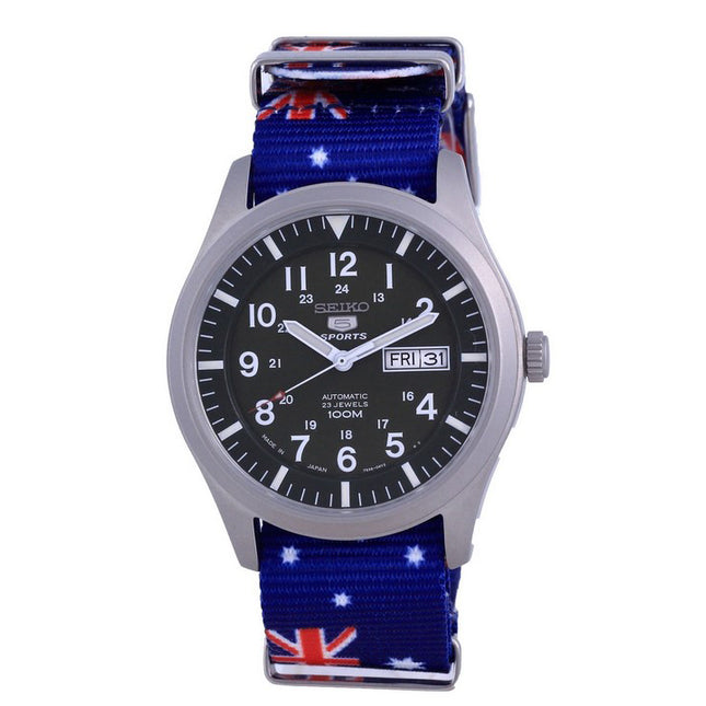 Seiko 5 Sports Automatic Japan Made SNZG09J1-var-NATO30 100M Men's Watch