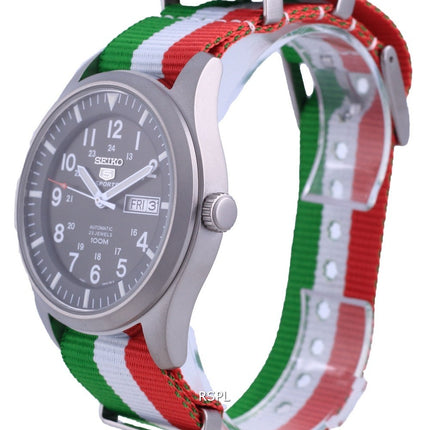 Seiko 5 Sports Military Automatic Polyester SNZG09K1-var-NATO23 100M Men's Watch