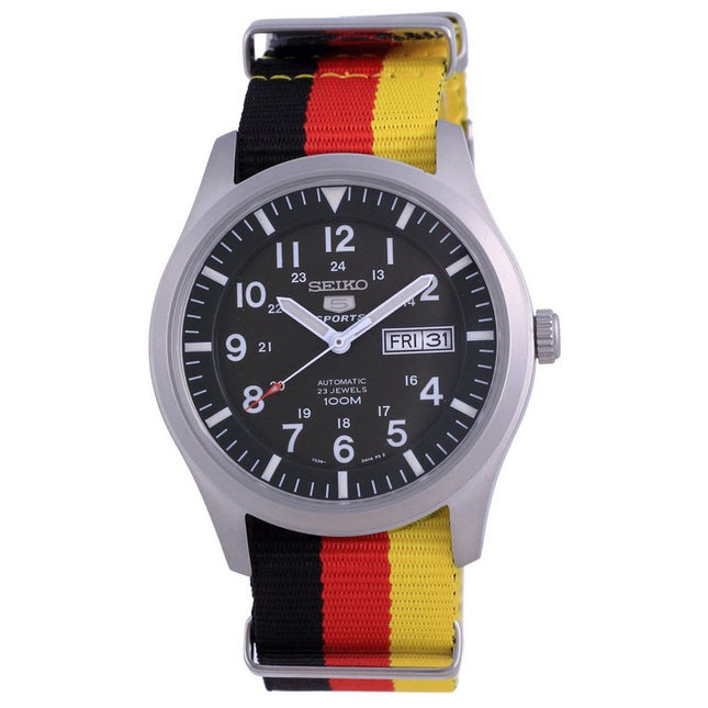 Seiko 5 Sports Military Automatic Polyester SNZG09K1-var-NATO26 100M Men's Watch