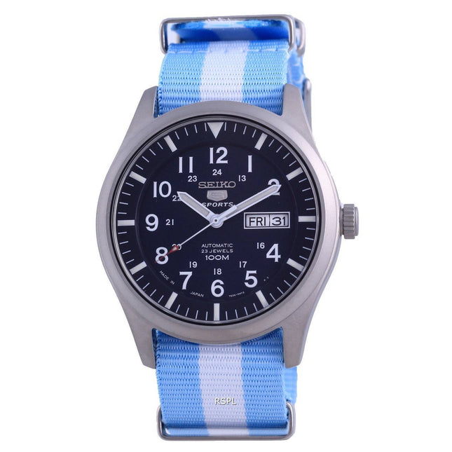 Seiko 5 Sports Automatic Polyester SNZG11J1-var-NATO24 100M Men's Watch