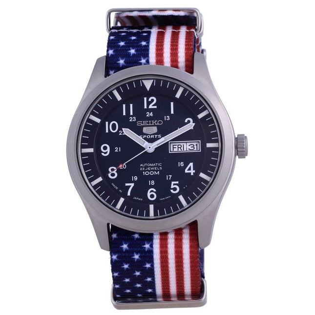Seiko 5 Sports Automatic Polyester SNZG11J1-var-NATO27 100M Men's Watch
