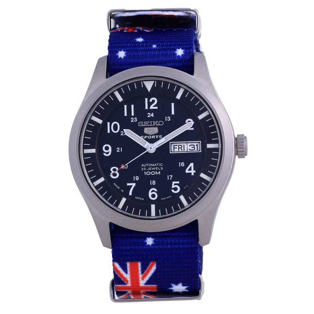 Seiko 5 Sports Automatic Polyester SNZG11J1-var-NATO30 100M Men's Watch