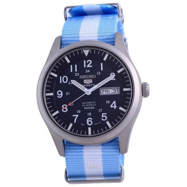 Seiko 5 Sports Automatic Polyester SNZG11K1-var-NATO24 100M Men's Watch