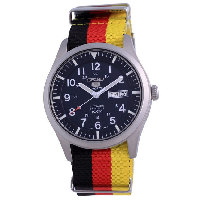 Seiko 5 Sports Automatic Polyester SNZG11K1-var-NATO26 100M Men's Watch