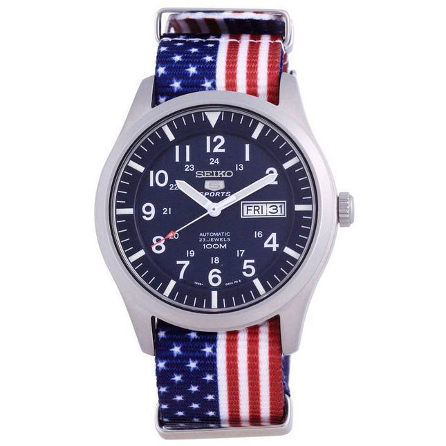 Seiko 5 Sports Automatic Polyester SNZG11K1-var-NATO27 100M Men's Watch