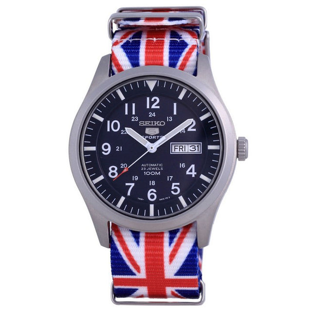 Seiko 5 Sports Automatic Polyester SNZG11K1-var-NATO28 100M Men's Watch