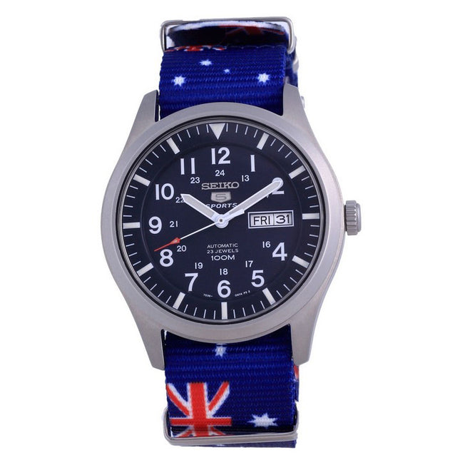 Seiko 5 Sports Automatic Polyester SNZG11K1-var-NATO30 100M Men's Watch