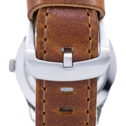 Refurbished Seiko 5 Sports Automatic Japan Made Brown Leather SNZG15J1-var-LS9 100M Men's Watch