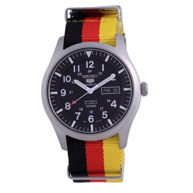 Seiko 5 Sports Automatic Polyester SNZG15K1-var-NATO26 100M Men's Watch