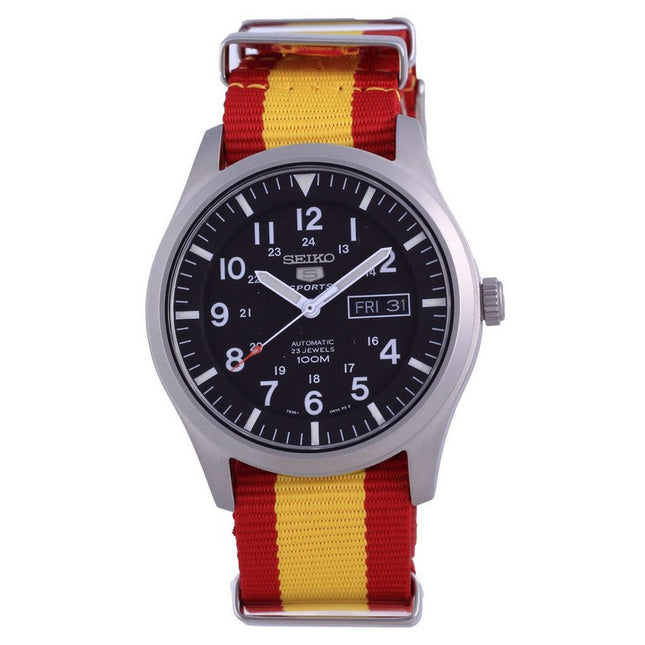 Seiko 5 Sports Automatic Polyester SNZG15K1-var-NATO29 100M Men's Watch
