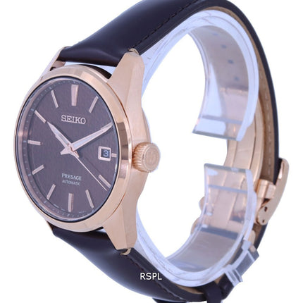 Seiko Presage Sharp Edge Brown Dial Automatic SPB170 SPB170J1 SPB170J 100M Men's Watch