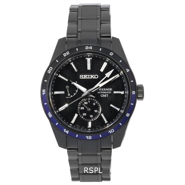 Seiko Presage Sharp Edged Series ZERO HALLIBURTON Limited Edition Black Dial Automatic SPB271 SPB271J1 SPB271J 100M Men's Watch