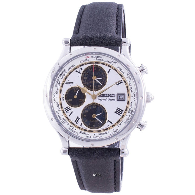 Seiko 30th Anniversary Age Of Discovery World Time SPL055P SPL055P1 SPL055P Quartz Chronograph Limited Edition Men's Watch