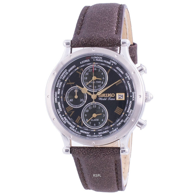 Seiko 30th Anniversary Age Of Discovery World Time SPL057P SPL057P1 SPL057P Quartz Chronograph Limited Edition Men's Watch