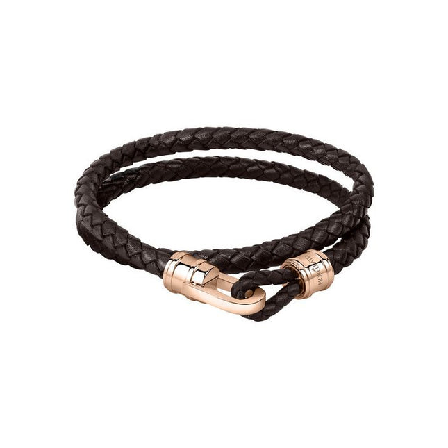 Morellato Moody Leather And Stainless Steel Bracelet SQH35 For Men