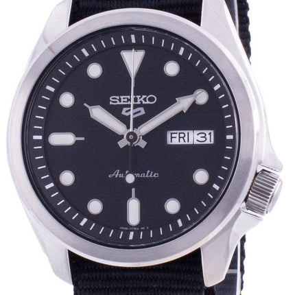 Refurbished Seiko 5 Sports Black Dial Nylon Strap Automatic SRPE67 SRPE67K1 SRPE67K 100M Men's Watch