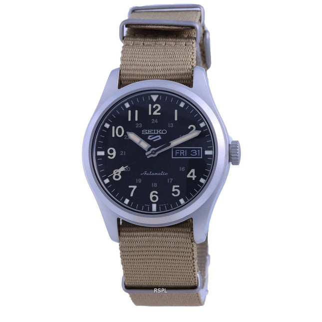 Refurbished Seiko 5 Sports Field Black Dial Automatic SRPG35 SRPG35K1 SRPG35K 100M Men's Watch