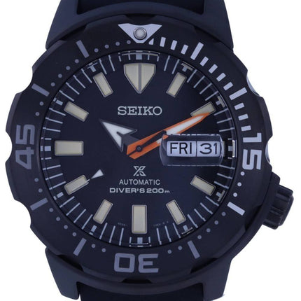 Seiko Prospex Monster Black Series Limited Edition Automatic Divers SRPH13 SRPH13K1 SRPH13K 200M Mens Watch