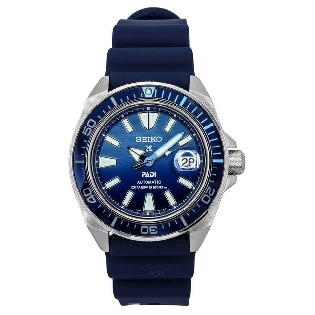 Seiko Prospex Samurai PADI Special Edition Blue Dial Automatic Divers SRPJ93K1 200M Men's Watch