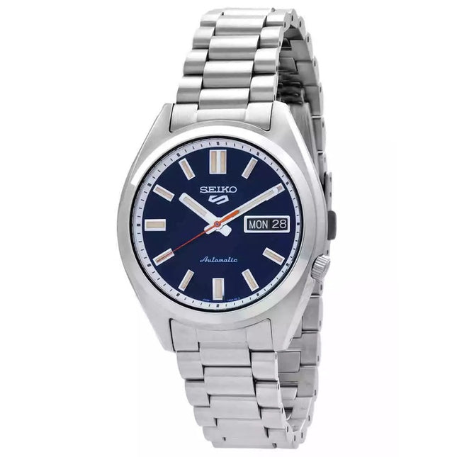 Seiko 5 Sports SNXS Series Stainless Steel Rinse Blue Dial Automatic SRPK87K1 100M Men's watch