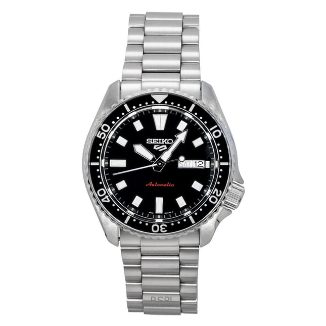 Seiko 5 Sports SKX Redux Stainless Steel Black Dial Automatic SRPL85K1 100M Men's Watch