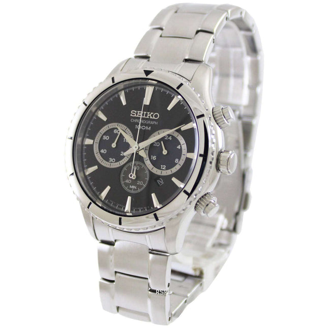 Seiko Chronograph Quartz 100M SRW035P1 SRW035P Mens Watch