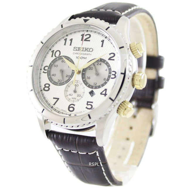 Seiko Chronograph Quartz 100M SRW039P1 SRW039P Mens Watch