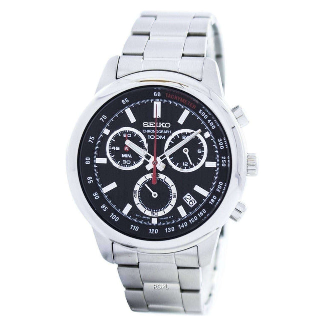 Seiko Sports Chronograph Quartz Tachymeter SSB205 SSB205P1 SSB205P Men's Watch