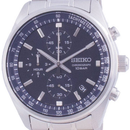 Refurbished Seiko Chronograph Quartz SSB377 SSB377P1 SSB377P 100M Men's Watch