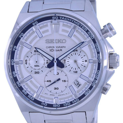 Seiko 140th Anniversary Limited Edition Dress Chronograph Quartz SSB395 SSB395P1 SSB395P 100M Men's Watch