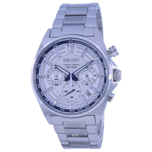Seiko 140th Anniversary Limited Edition Dress Chronograph Quartz SSB395 SSB395P1 SSB395P 100M Men's Watch