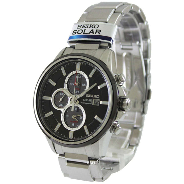 Seiko Solar Chronograph SSC255P1 SSC255P Mens Watch