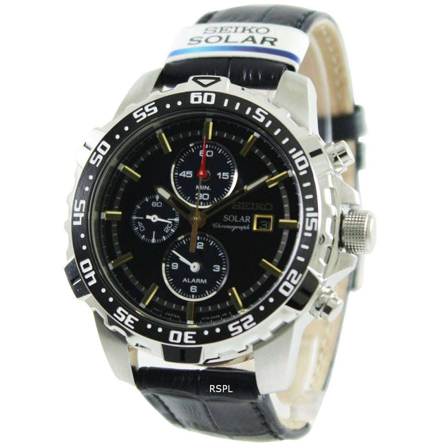 Seiko Solar Alarm Chronograph SSC303P1 SSC303P SSC303 Mens Watch