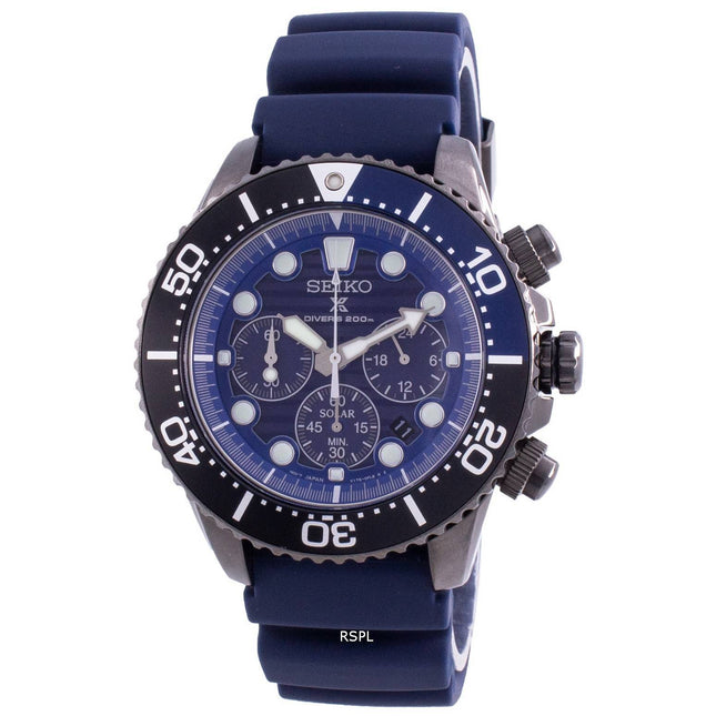 Seiko Prospex Save The Ocean Diver's SSC701 SSC701P1 SSC701P Quartz Chronograph Special Edition 200M Men's Watch