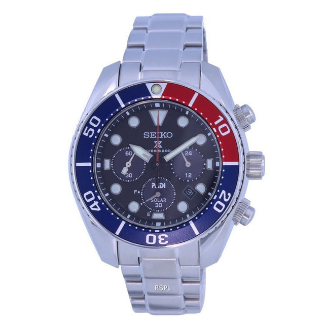 Seiko Prospex Padi Sumo Special Edition Chronograph Solar Diver's SSC795 SSC795J1 SSC795J 200M Men's Watch