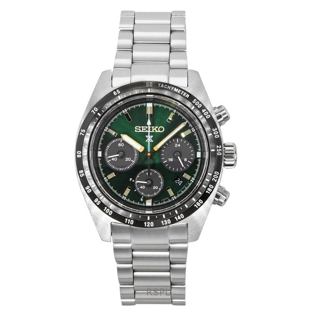 Seiko Prospex Speedtimer Chronograph Deep Green Dial Solar SSC933P1 100M Men's Watch