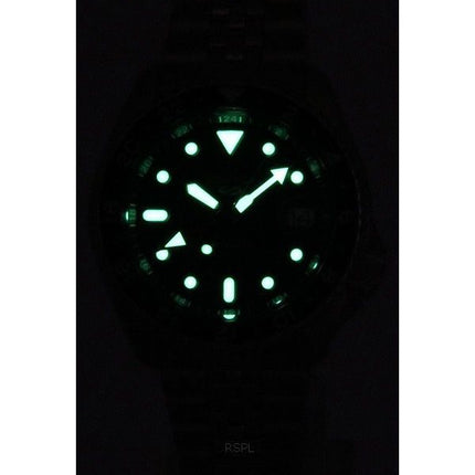 Seiko 5 Sports SKX Sports Style GMT Stainless Steel Black Dial Automatic SSK001J1 100M Men's Watch