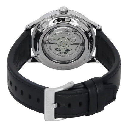 Seiko Presage Style60s GMT Calf Leather Strap Grey Dial Automatic SSK011J1 Men's Watch
