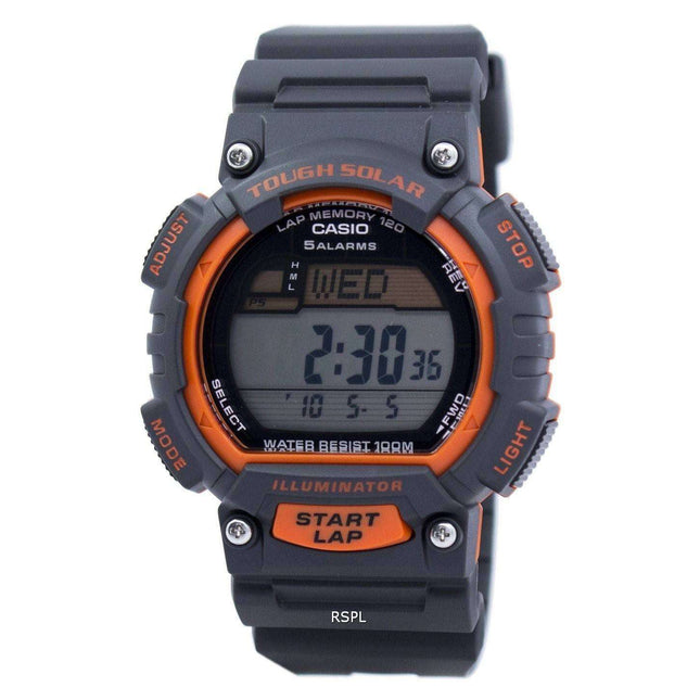 Casio Tough Solar Illuminator Lap Memory Alarm Digital STL-S100H-4AV Men's Watch