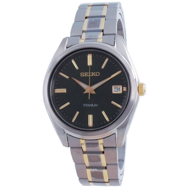 Seiko Discover More Titanium Quartz SUR377 SUR377P1 SUR377P 100M Men's Watch