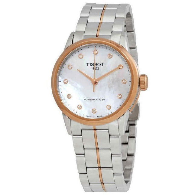 Tissot Luxury Lady Powermatic 80 Diamond Accents Automatic T086.207.22.116.00 T0862072211600 Women's Watch