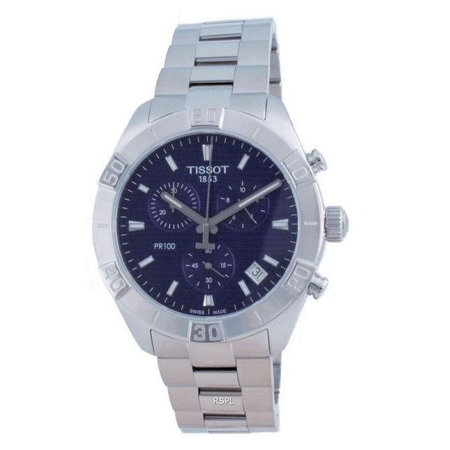 Tissot PR 100 Sport Chronograph Quartz T101.617.11.041.00 T1016171104100 100M Men's Watch