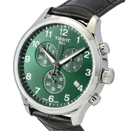 Tissot Chrono XL Classic Chronograph Stainless Steel Green Dial Quartz T116.617.16.092.00 100M Men's Watch
