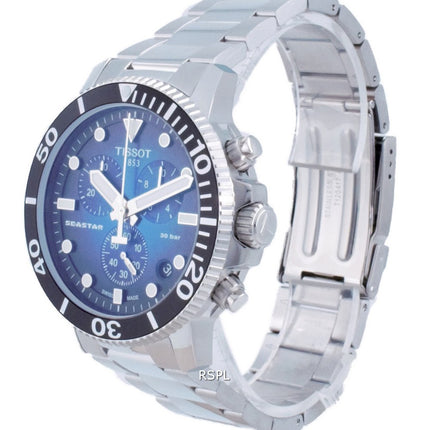 Tissot T-Sport Seastar 1000 Chronograph Quartz Divers T120.417.11.041.01 T1204171104101 300M Mens Watch