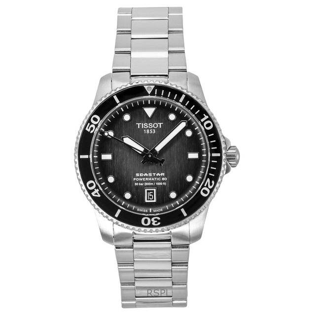 Tissot Seastar 1000 Powermatic 80 Grey Dial Automatic Diver's T120.807.11.051.00 300M Men's Watch