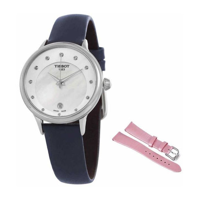 Tissot T-Lady Odaci-T Diamond Accents White Mother Of Pearl Dial Quartz T133.210.16.116.00 T1332101611600 Women's Watch